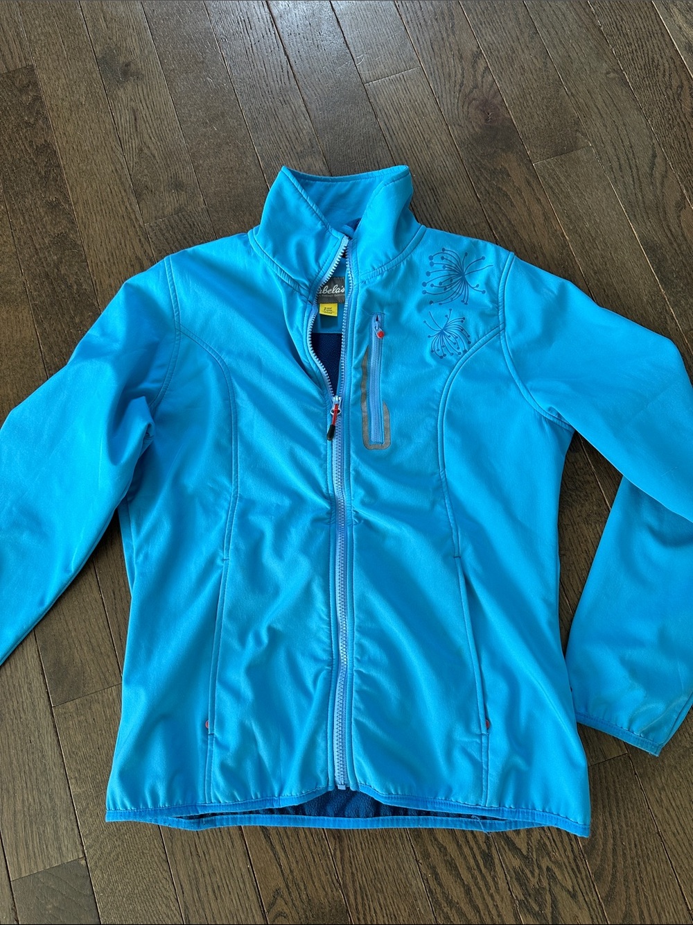 Cabela's Softshell Jacket with Flower Detail and Red Trim